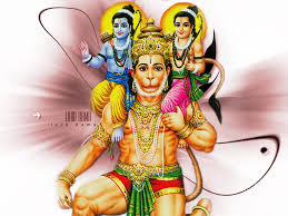 Hanuman ontmoet shri Ram 